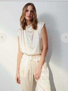 Melissa Nepton Vinyl/Leather-like Top